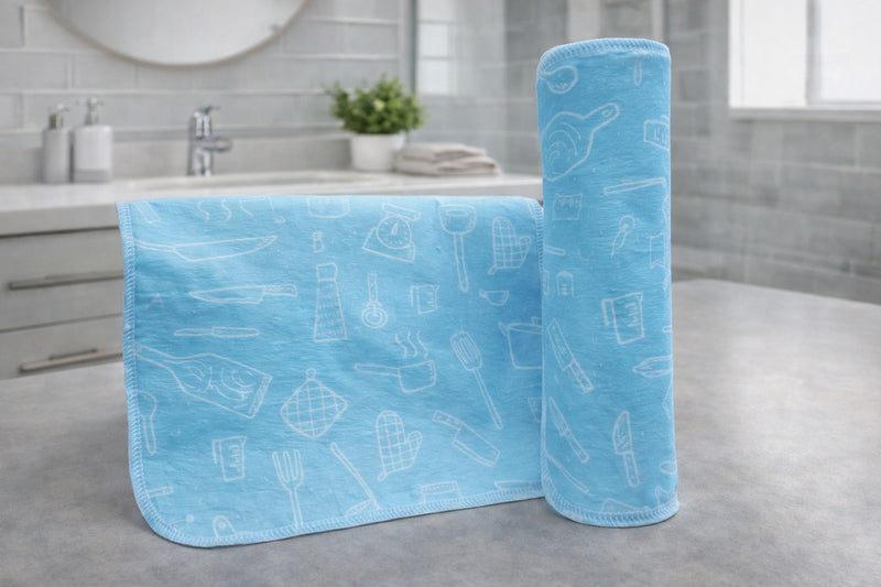 Re-Usable Paper Towels – Blues Design