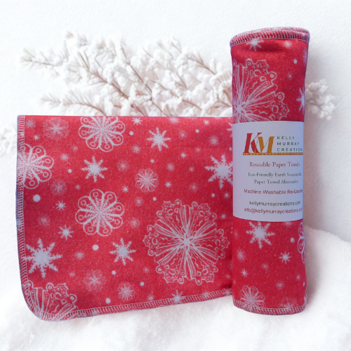 Re-Usable Paper Towels – Holiday Design