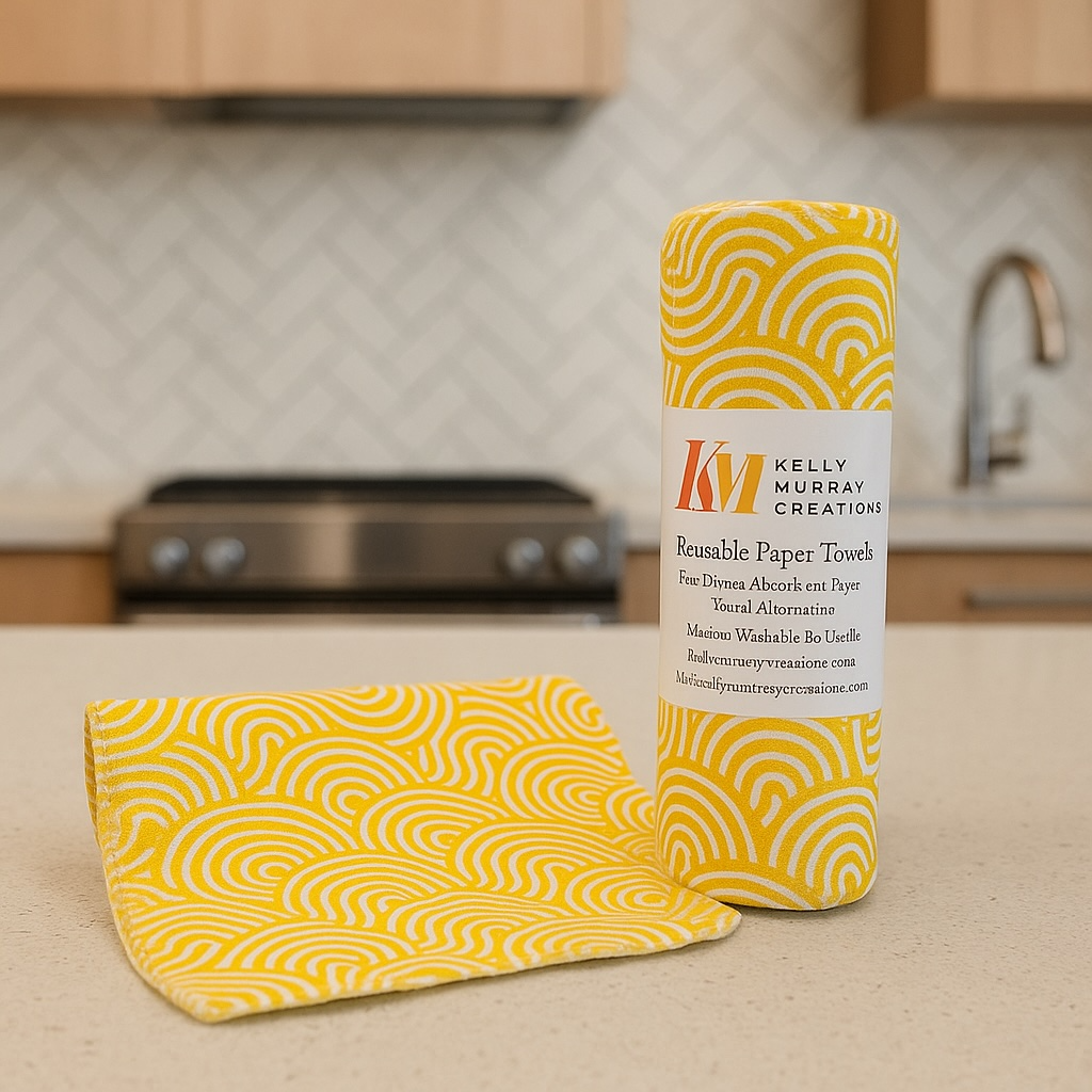 Re-Usable Paper Towels – Yellow Modern Design